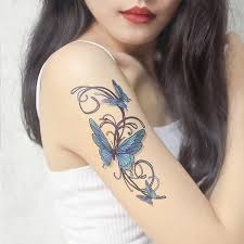 Butterfly Vine Tattoo