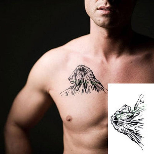 Mountains Lion Tattoo