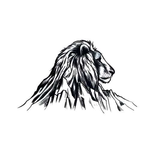 Mountains Lion Tattoo
