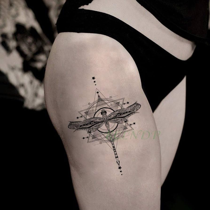 Dragonfly Star Tattoo