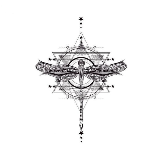 Dragonfly Star Tattoo