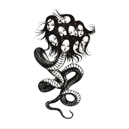 Nine Head Women Tattoo