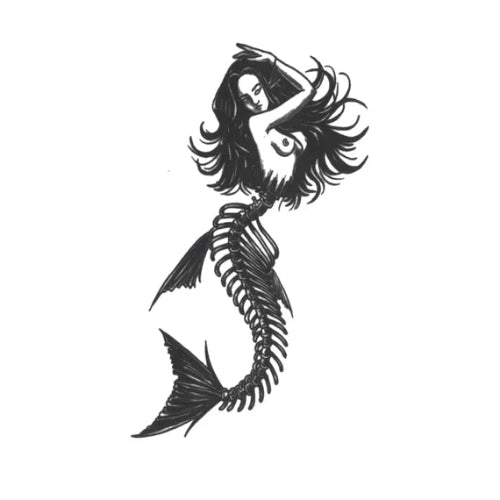 Zombie Mermaid Tattoo